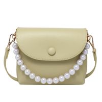 Fashion Pearl Chain Shoulder Messenger Portable Small Square Bag sku image 2