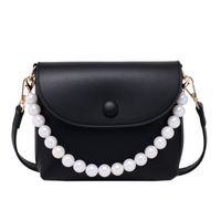 Fashion Pearl Chain Shoulder Messenger Portable Small Square Bag sku image 4