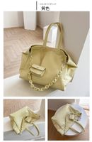 Fashion Solid Color Large Capacity Chain Shoulder Bag Wholesale sku image 2