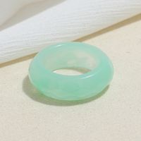 Korea Creative Geometric Candy Color Acrylic Resin Ring Set sku image 3