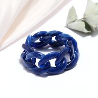Korean Fashion Style Jelly Color Chain Ring Set sku image 2
