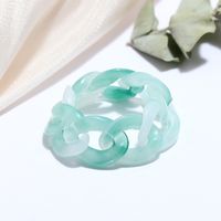 Korean Fashion Style Jelly Color Chain Ring Set sku image 8