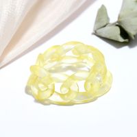 Korean Fashion Style Jelly Color Chain Ring Set sku image 12