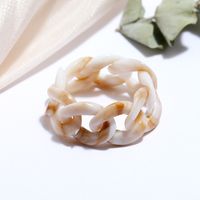 Korean Fashion Style Jelly Color Chain Ring Set sku image 3