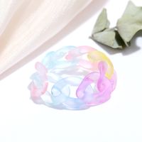 Korean Fashion Style Jelly Color Chain Ring Set sku image 10