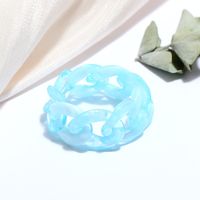 Korean Fashion Style Jelly Color Chain Ring Set sku image 5