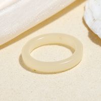 Simple Style Acrylic Acetate Jelly Color Simple Plain Ring Set sku image 7