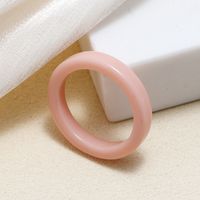 Simple Style Acrylic Acetate Jelly Color Simple Plain Ring Set sku image 6