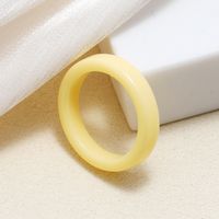 Simple Style Acrylic Acetate Jelly Color Simple Plain Ring Set sku image 2
