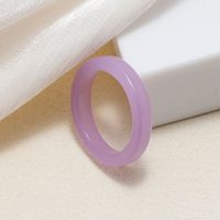 Simple Style Acrylic Acetate Jelly Color Simple Plain Ring Set sku image 3