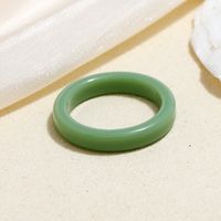 Simple Style Acrylic Acetate Jelly Color Simple Plain Ring Set sku image 4