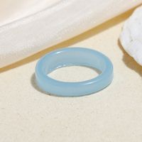 Simple Style Acrylic Acetate Jelly Color Simple Plain Ring Set sku image 5