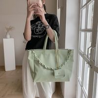 Fashion Solid Color Large Capacity Chain Shoulder Bag Wholesale main image 4