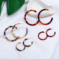 Simple Fashion Creative Acrylic C-shaped Earrings main image 6