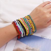 Candy Color Bead Anklet Simple Multi-purpose Beach Footwear main image 3