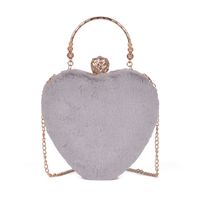 Fashion Heart-shape Plush Shoulder Messenger Portable Bag main image 6