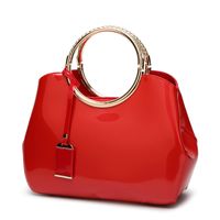 Large Pu Leather Fashion Dome Bag Handbag sku image 2