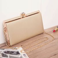 Fashion Solid Color Chain Shoulder Messenger Bag sku image 3