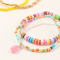 Simple Fashion Style Tassels Adjustable Rice Bead Bracelet Set main image 3
