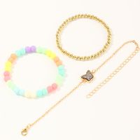 Fashion Creative Handmade Colorful Rice Bead Butterfly Bracelet Set main image 3