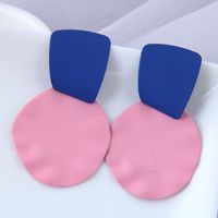 Fashion Metal Fluorescent Color Wild Geometric Shape Exaggerated Earrings main image 6