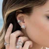 Classic Eight-pointed Star Alloy Ear Clip main image 3
