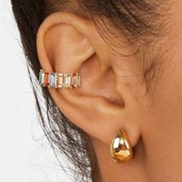 Wholesale Jewelry Lady Geometric Alloy Artificial Gemstones Earrings main image 6