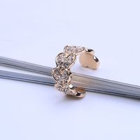 Simple Alloy Diamond Earrings Wholesale main image 4