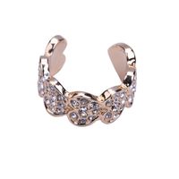 Boucles D&#39;oreilles Diamant En Alliage Simple main image 6