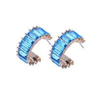 Simple Alloy Color Diamond Earrings Wholesale main image 6