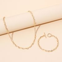 Simple Fashion Style New Chain Necklace Bracelet main image 2