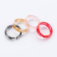 Fashion Style Acrylic Korean Trendy Ring Set main image 1