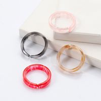 Fashion Style Acrylic Korean Trendy Ring Set main image 5