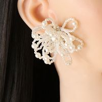 Baroque Pearl New Flower Stud Earrings main image 3
