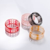 Simple Style Acrylic Resin Korean Four-piece Ring main image 1