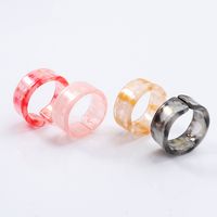 Simple Style Acrylic Resin Korean Four-piece Ring main image 5
