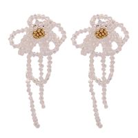 Boucles D&#39;oreilles Longues Glands Perle Baroque New Flower main image 1