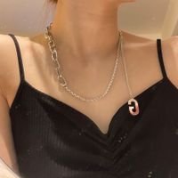 Fashion New Style Simple Letter Thickness Chain Necklace main image 2