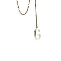 Fashion New Style Simple Letter Thickness Chain Necklace main image 6