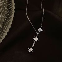 Korean Version Simple Star Pendant Necklace main image 3