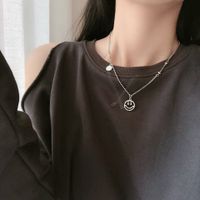 Korean Style Hollow Smiley Letter Necklace main image 5
