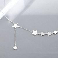 Koreanische S925 Sterling Silber Stern Anhänger Halskette main image 3