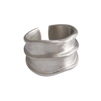 Wholesale Korean S925 Sterling Silver Irregular Open Ring main image 6