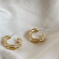 Korean Irregular Twisted Earrings Wholesale main image 3