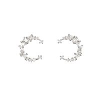 Korean Style Moon Silver Earrings Wholesale main image 6