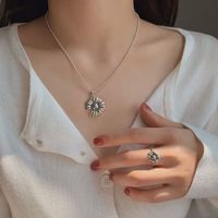 Fashion Daisy Pendent S925 Silver Necklace main image 3