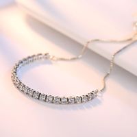 Elegant Diamond Tennis Zircon Crystal Bracelet main image 4