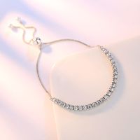 Elegant Diamond Tennis Zircon Crystal Bracelet main image 5