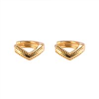 Simple Diamond Copper Earrings Wholesale main image 6
