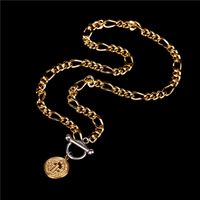 Virgin Mary Series Figaro Pendant Style Bracelet Necklace Set main image 4